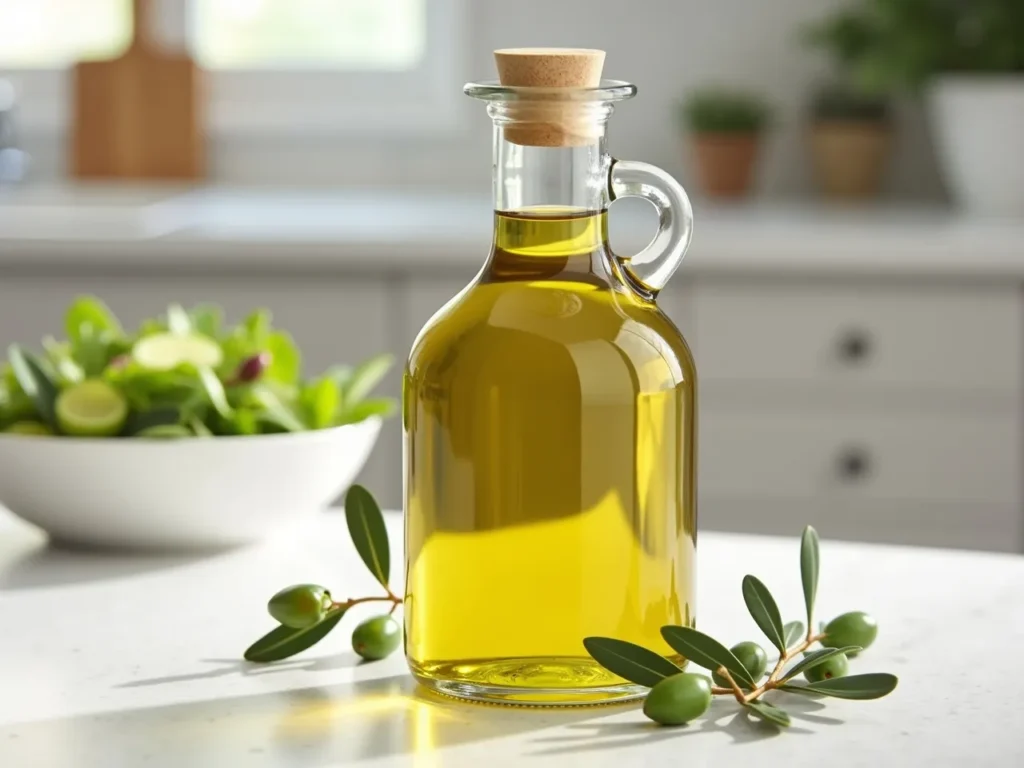 Extra virgin olive oil for healthy fats and anti-inflammatory properties