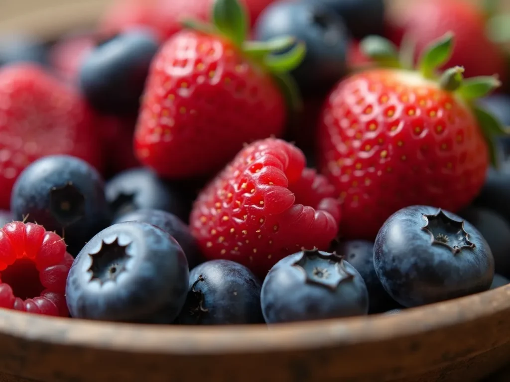 Fresh mixed berries for anti-inflammatory benefits