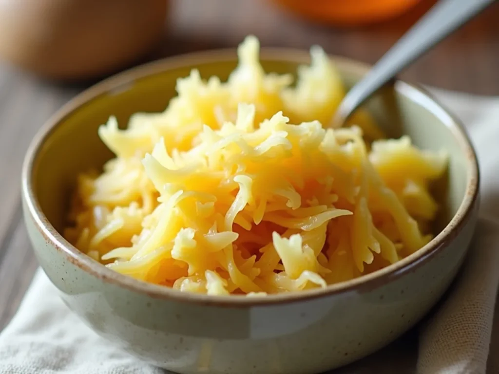 Bowl of tangy unpasteurized sauerkraut