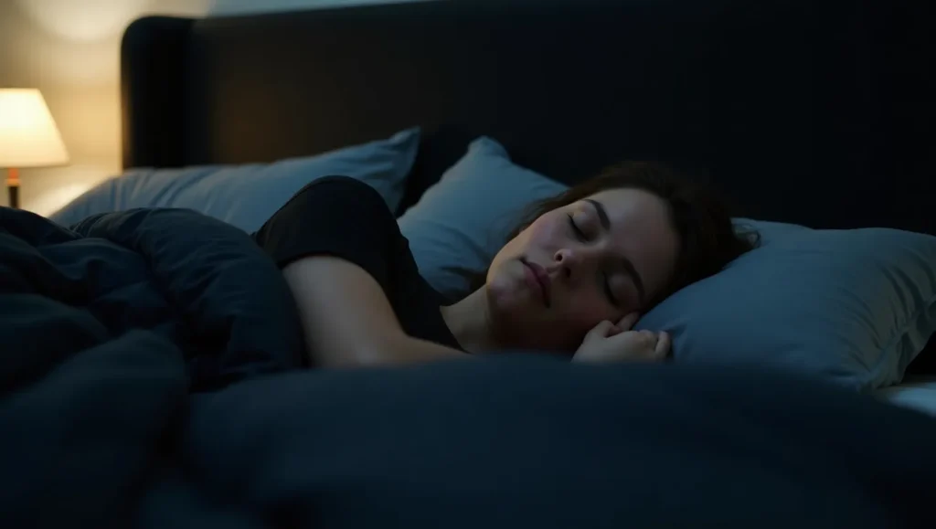 Person sleeping soundly for hormonal balance
